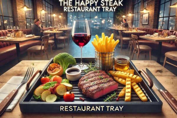 the happy steak restaurant tray